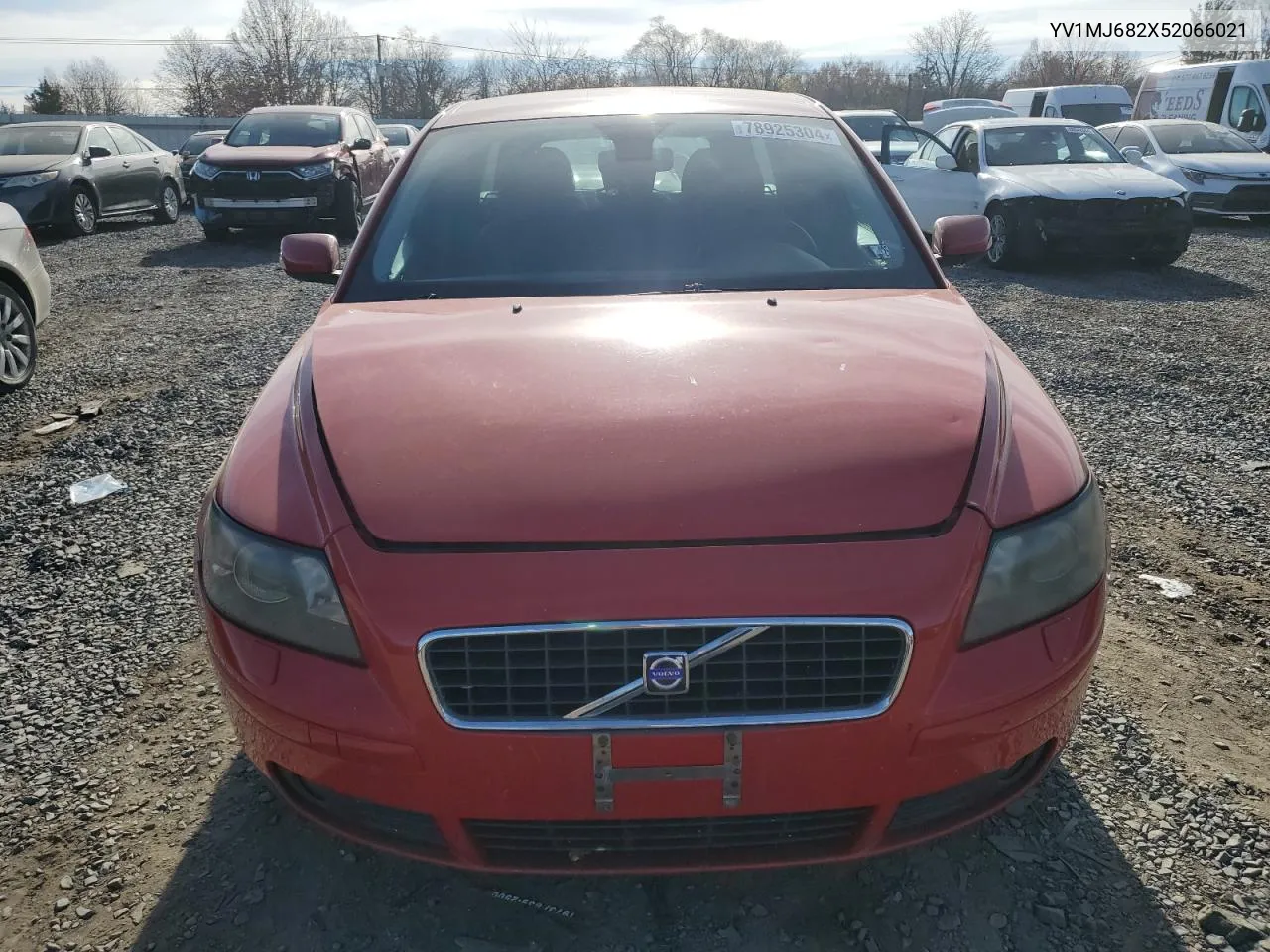 2005 Volvo V50 T5 VIN: YV1MJ682X52066021 Lot: 78925304