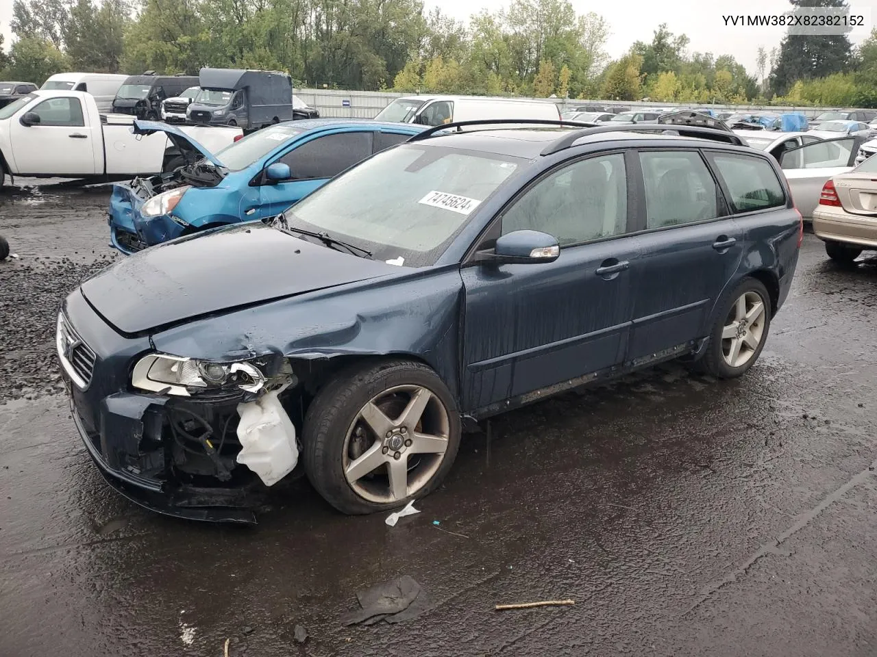 2008 Volvo V50 2.4I VIN: YV1MW382X82382152 Lot: 74745624