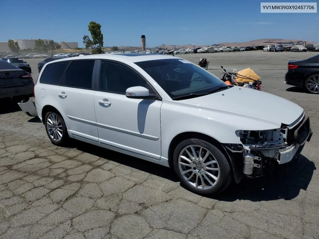 2009 Volvo V50 2.4I VIN: YV1MW390X92457706 Lot: 62789205