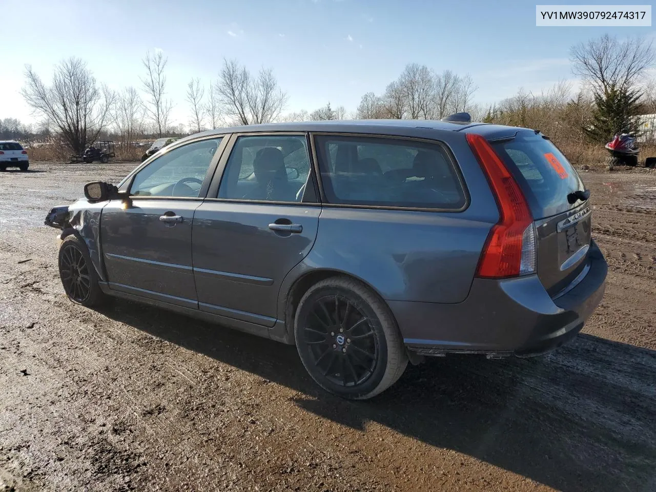 2009 Volvo V50 2.4I VIN: YV1MW390792474317 Lot: 85455384