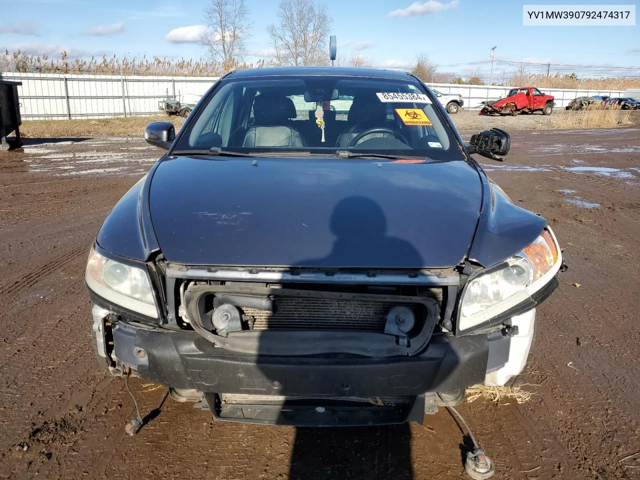 2009 Volvo V50 2.4I VIN: YV1MW390792474317 Lot: 85455384