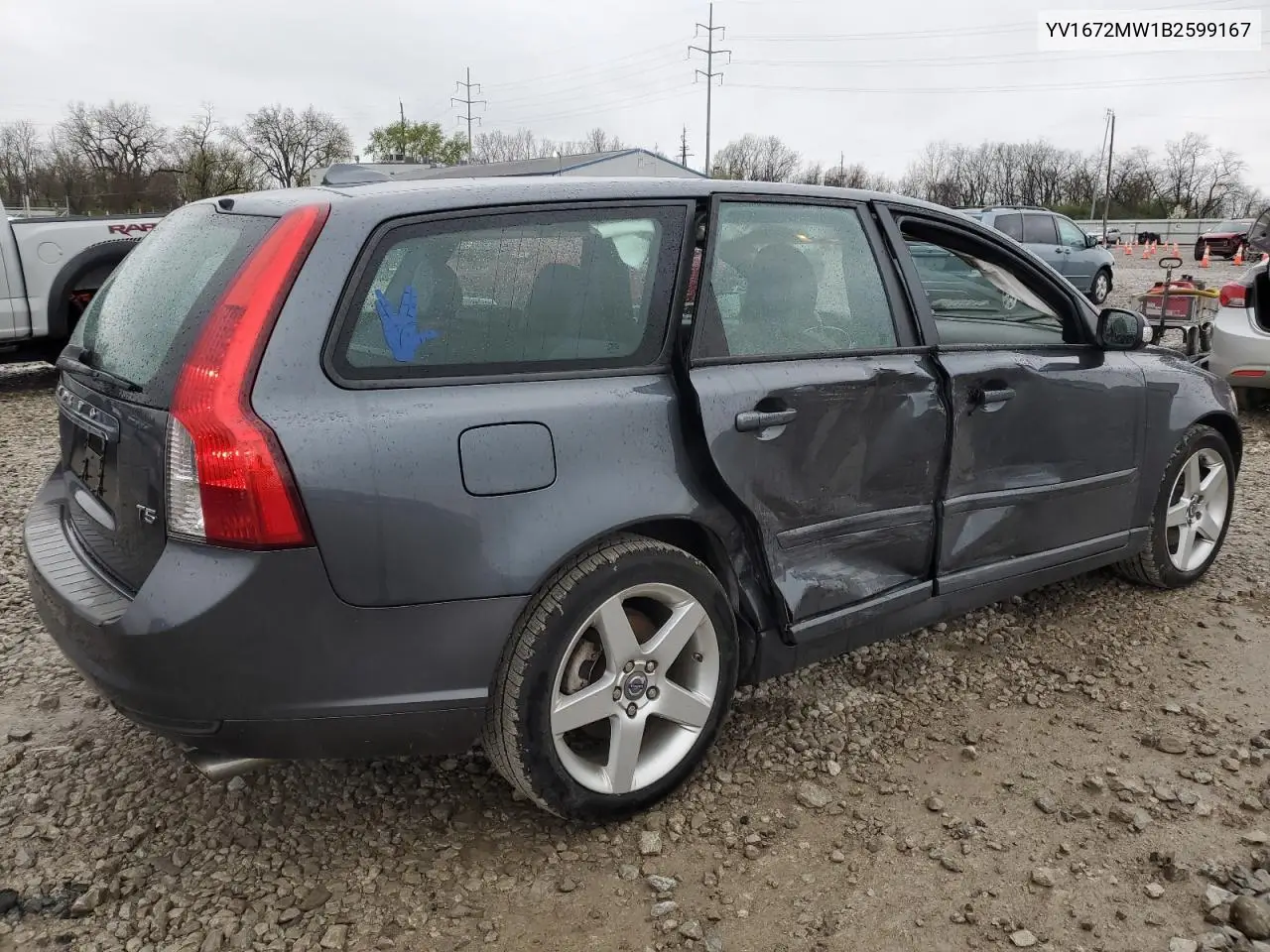 2011 Volvo V50 T5 VIN: YV1672MW1B2599167 Lot: 51602505