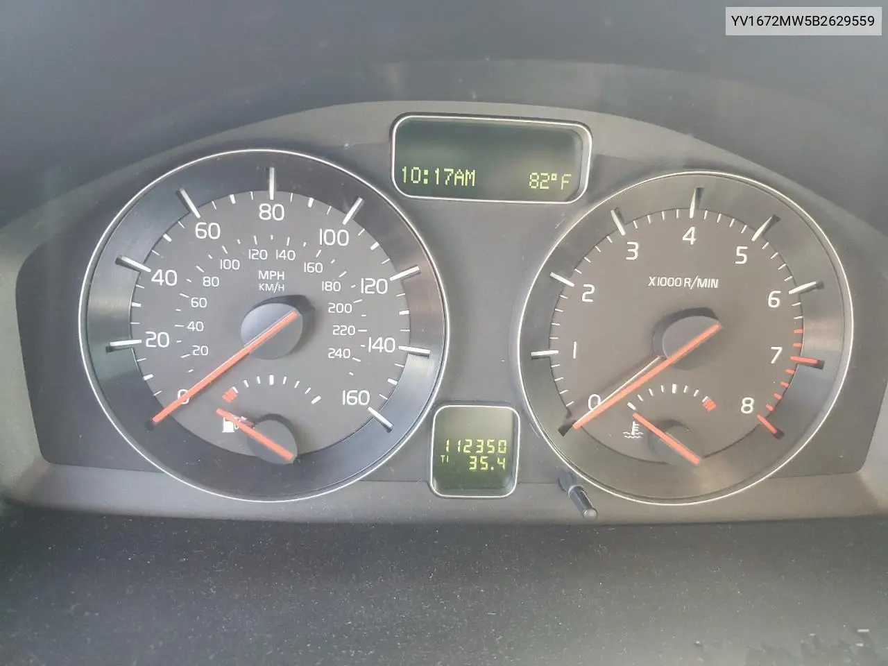 2011 Volvo V50 T5 VIN: YV1672MW5B2629559 Lot: 57306915