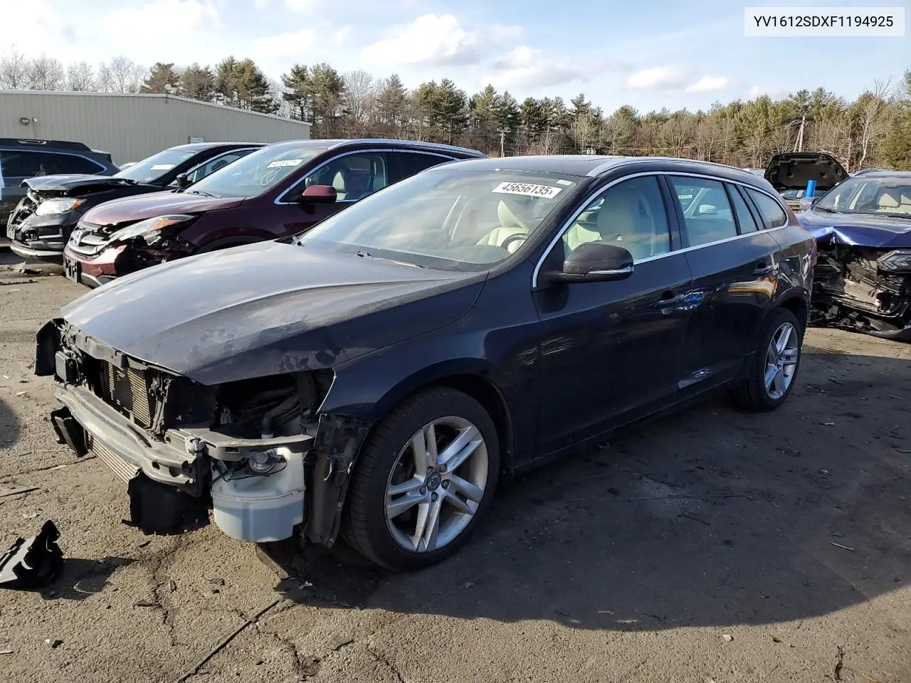 2015 Volvo V60 Platinum VIN: YV1612SDXF1194925 Lot: 45656135