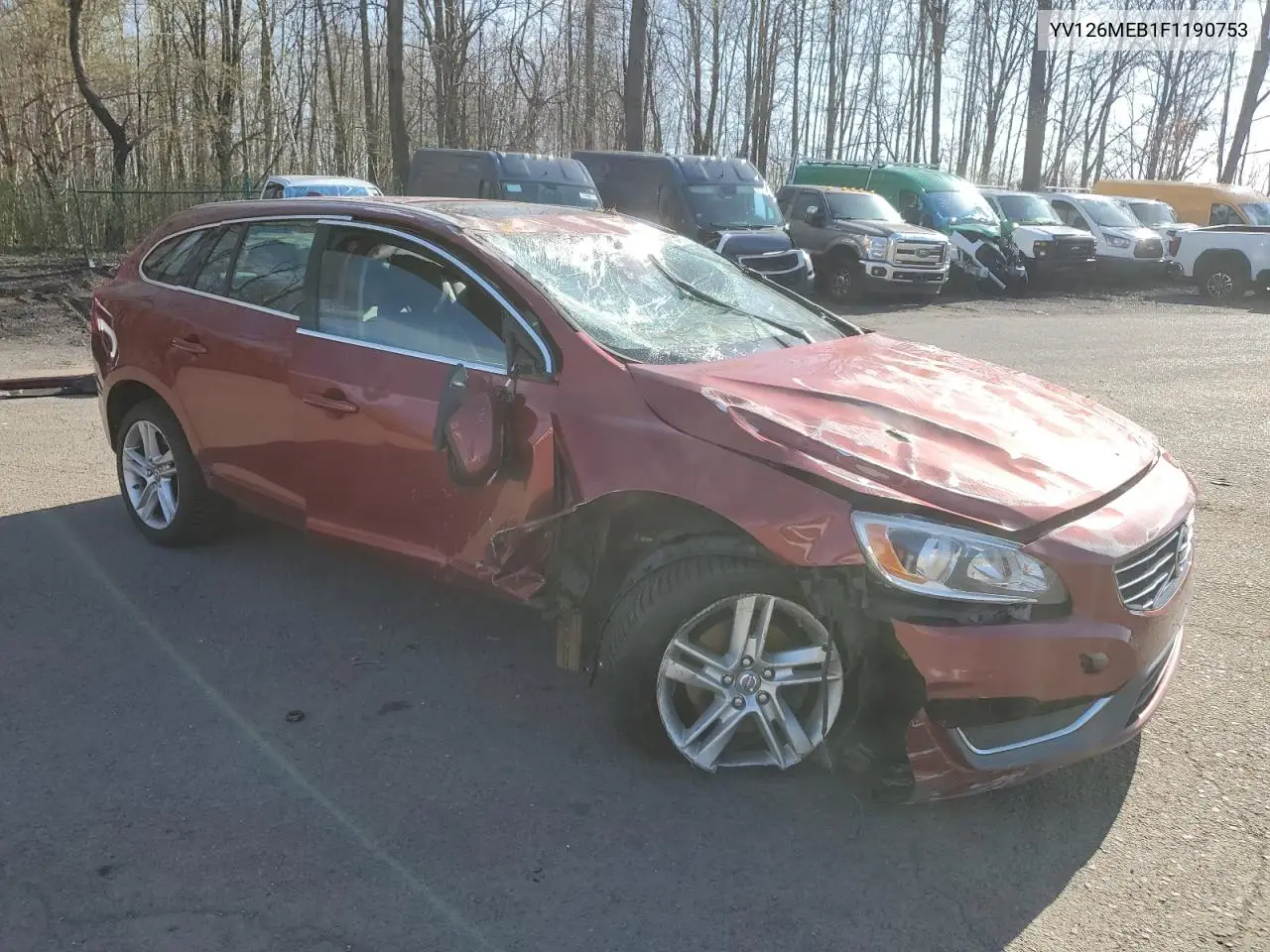 2015 Volvo V60 Premier VIN: YV126MEB1F1190753 Lot: 54250615