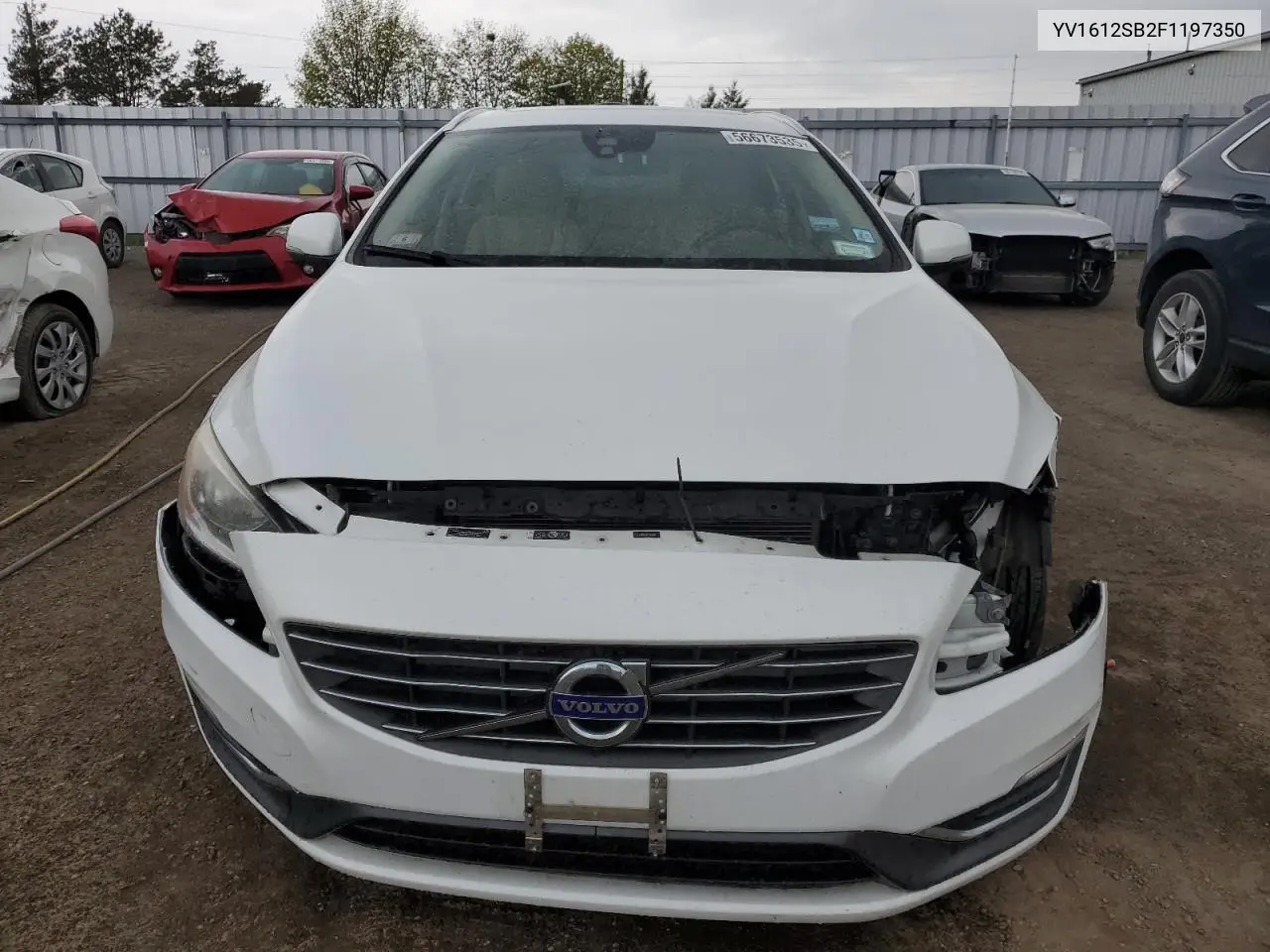2015 Volvo V60 Premier VIN: YV1612SB2F1197350 Lot: 56673535