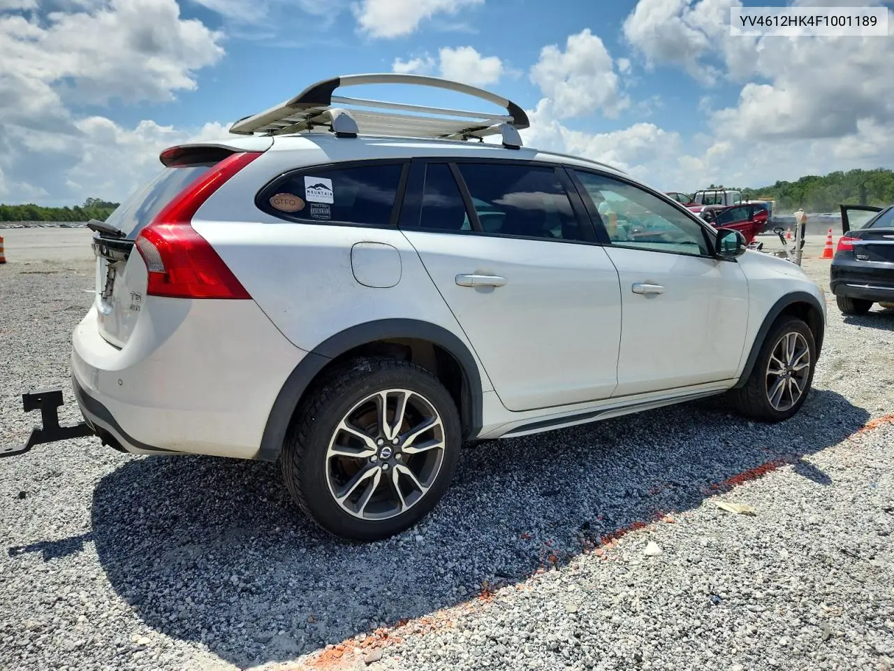 2015 Volvo V60 Cross Country Premier VIN: YV4612HK4F1001189 Lot: 65160625