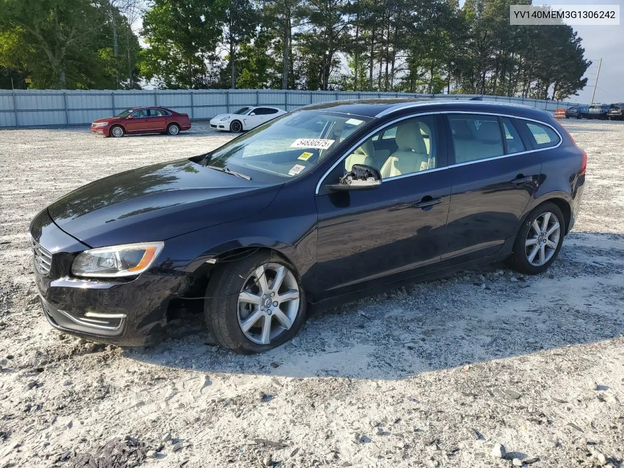 2016 Volvo V60 T5 Platinum VIN: YV140MEM3G1306242 Lot: 54830575