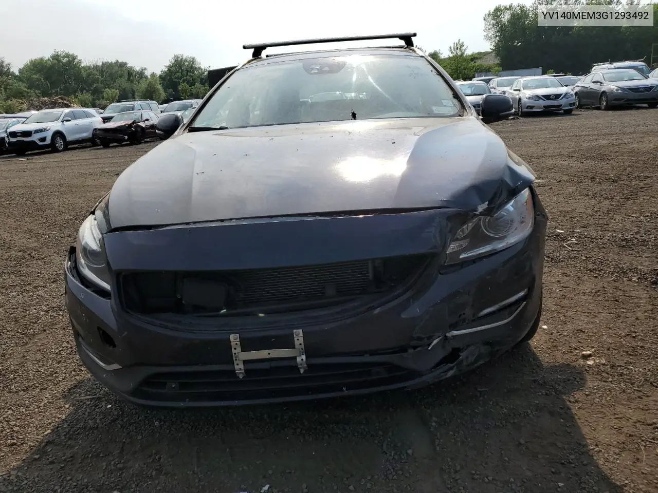 2016 Volvo V60 T5 Platinum VIN: YV140MEM3G1293492 Lot: 60905555