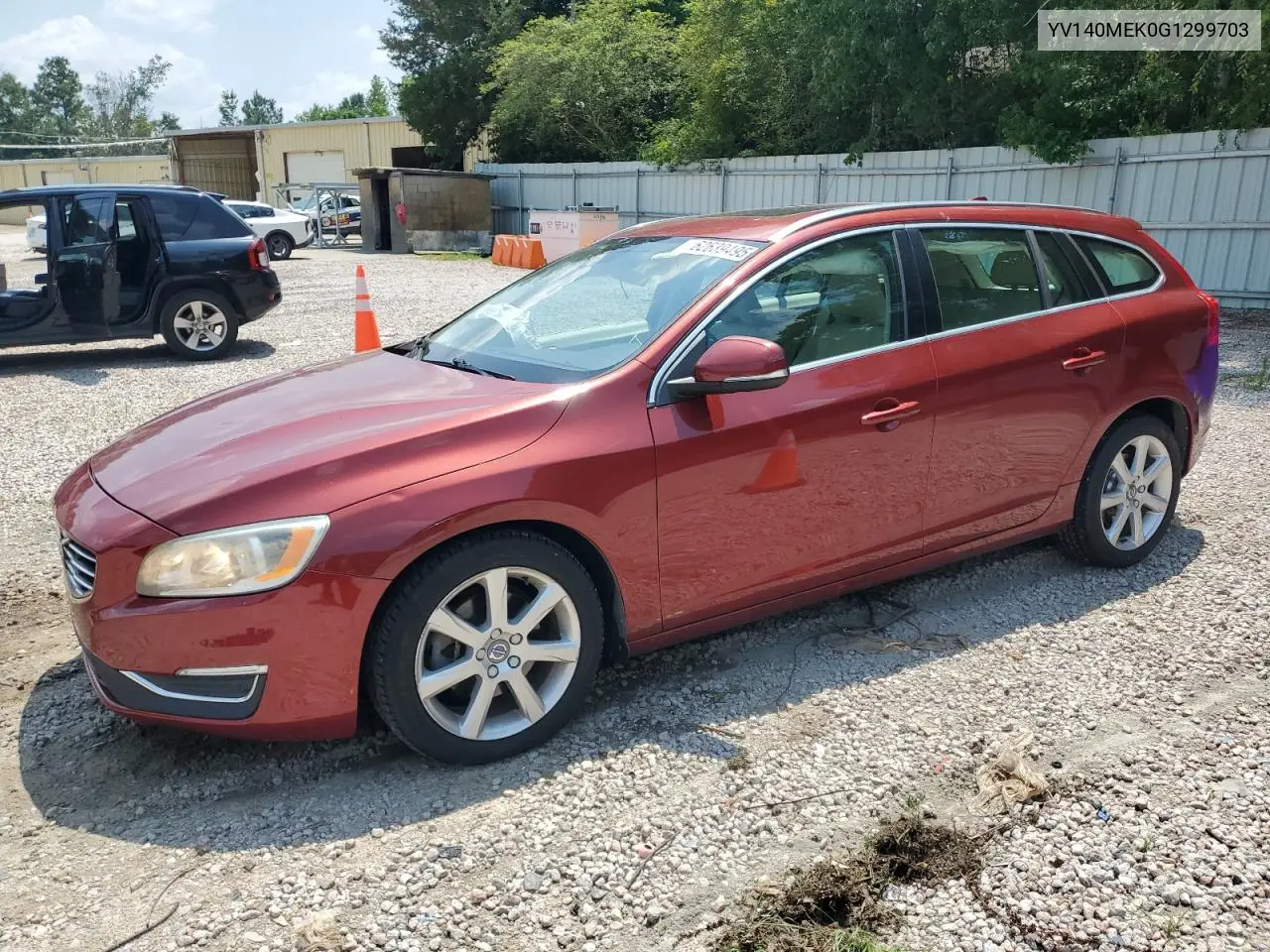 2016 Volvo V60 T5 Premier VIN: YV140MEK0G1299703 Lot: 62639495