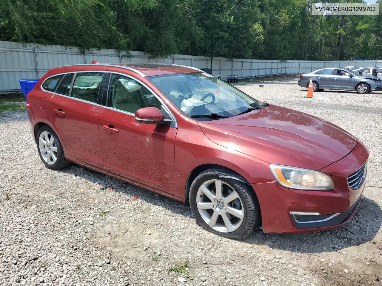 2016 Volvo V60 T5 Premier VIN: YV140MEK0G1299703 Lot: 62639495
