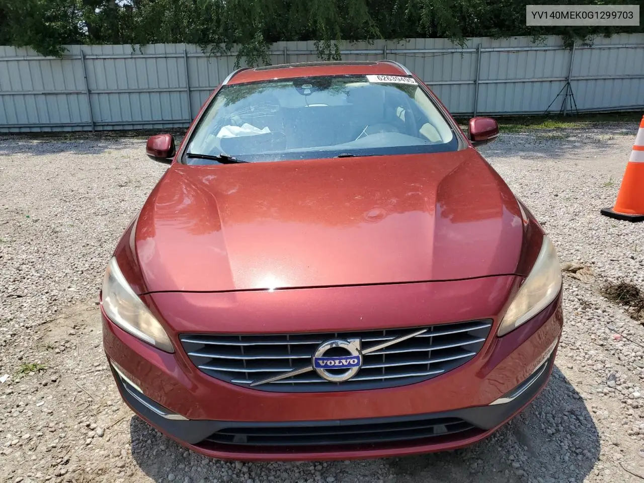 2016 Volvo V60 T5 Premier VIN: YV140MEK0G1299703 Lot: 62639495