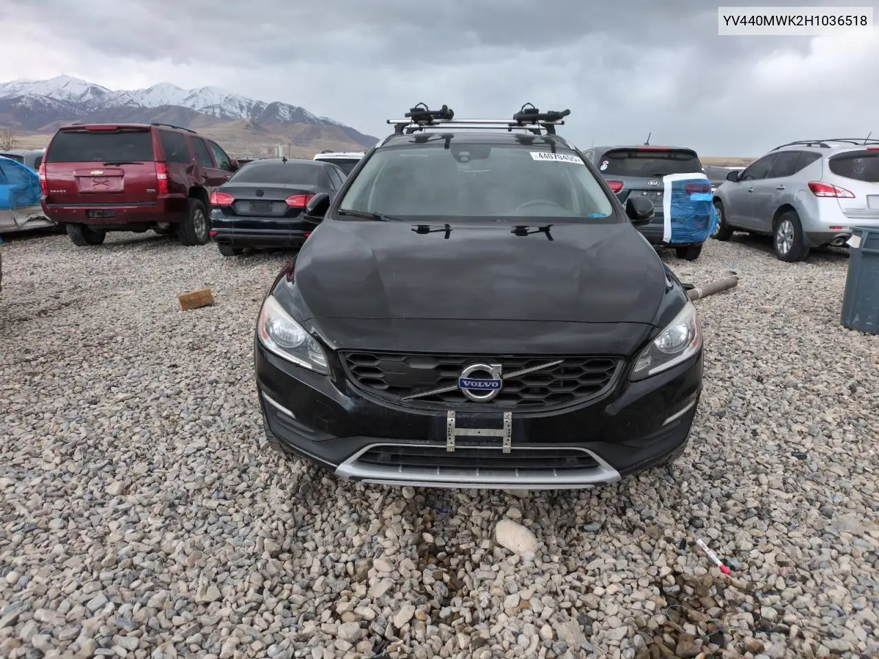 2017 Volvo V60 Cross Country Premier VIN: YV440MWK2H1036518 Lot: 44070455