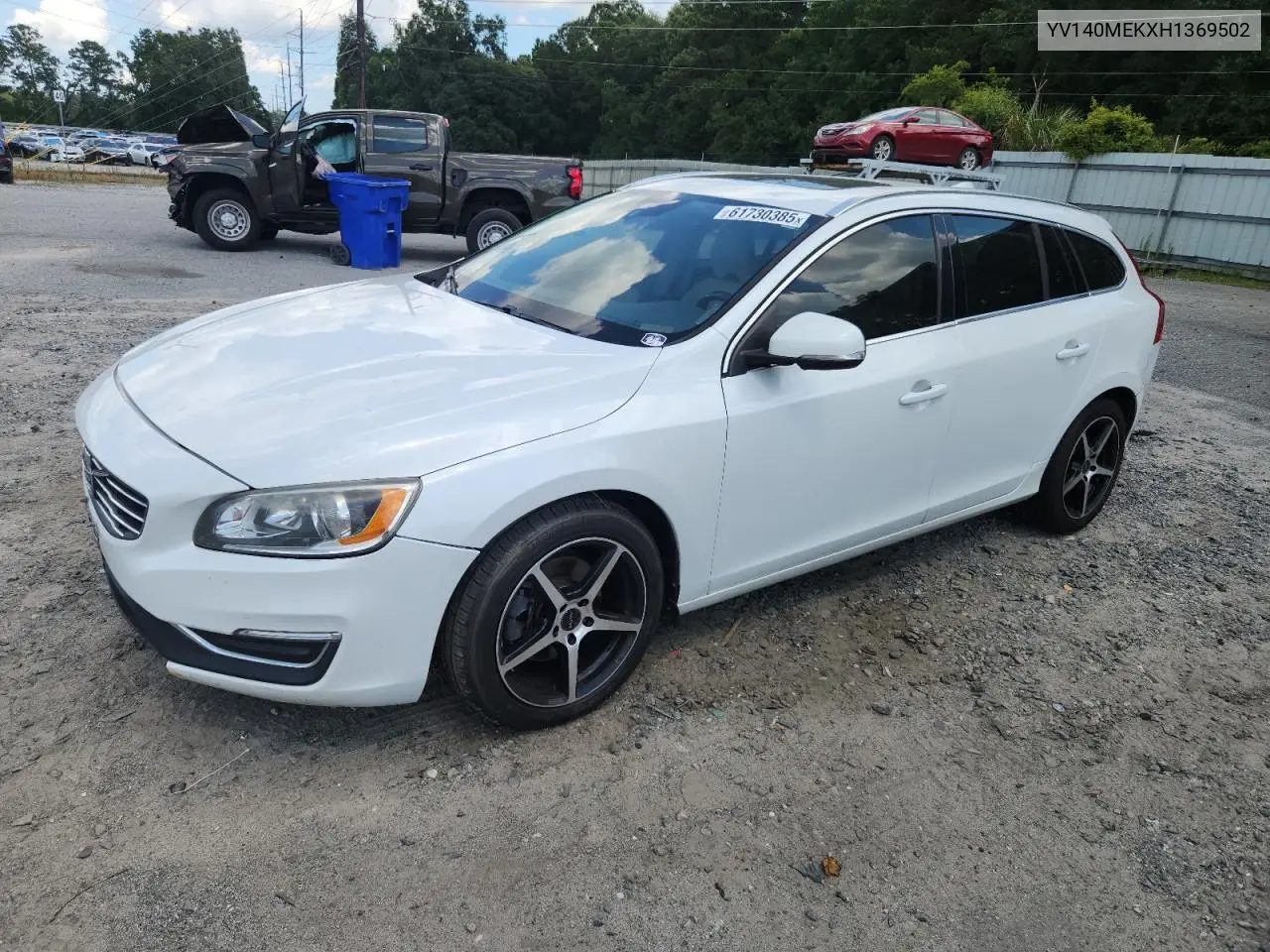 2017 Volvo V60 T5 Premier VIN: YV140MEKXH1369502 Lot: 61730385