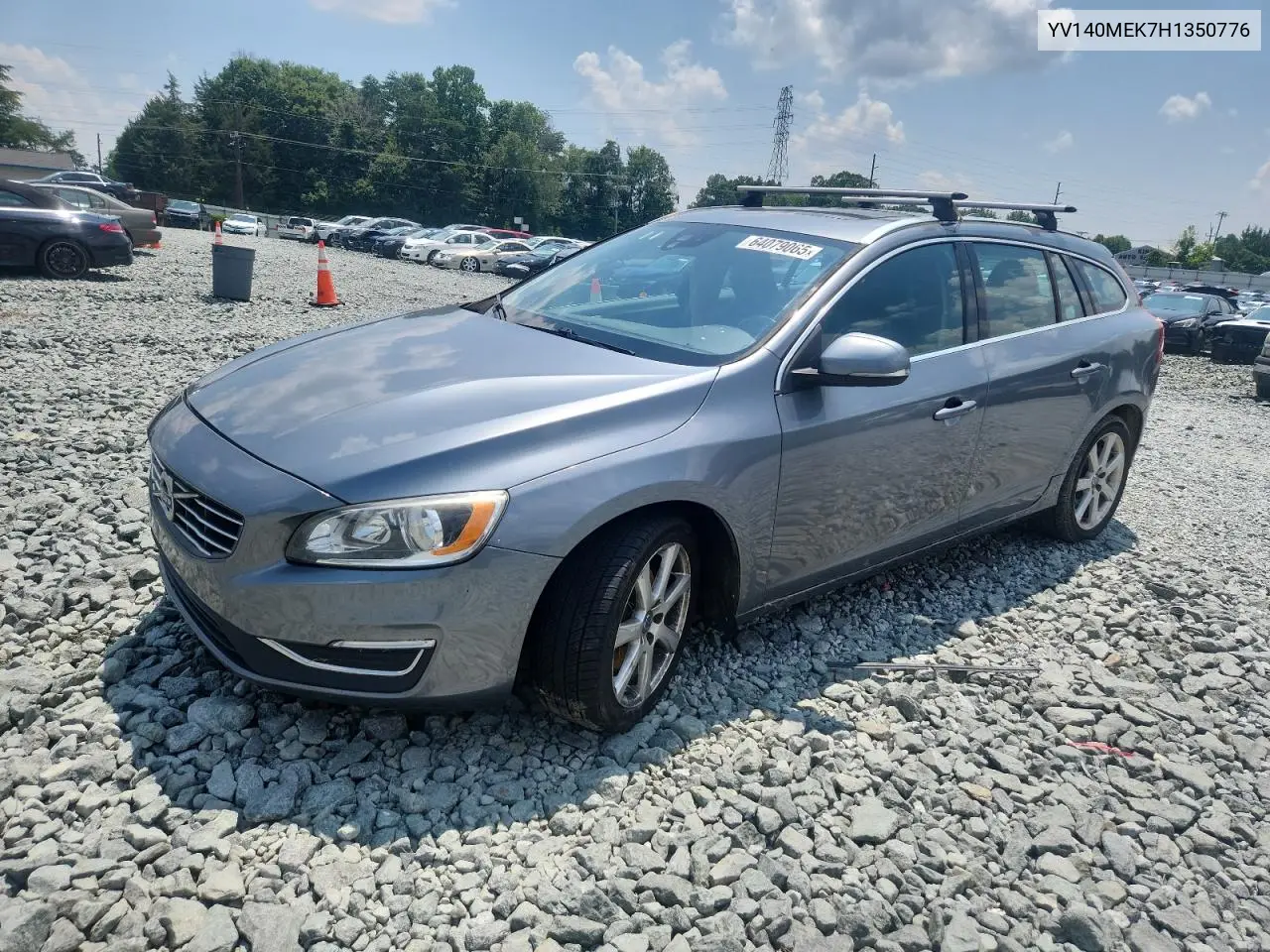 2017 Volvo V60 T5 Premier VIN: YV140MEK7H1350776 Lot: 64079065