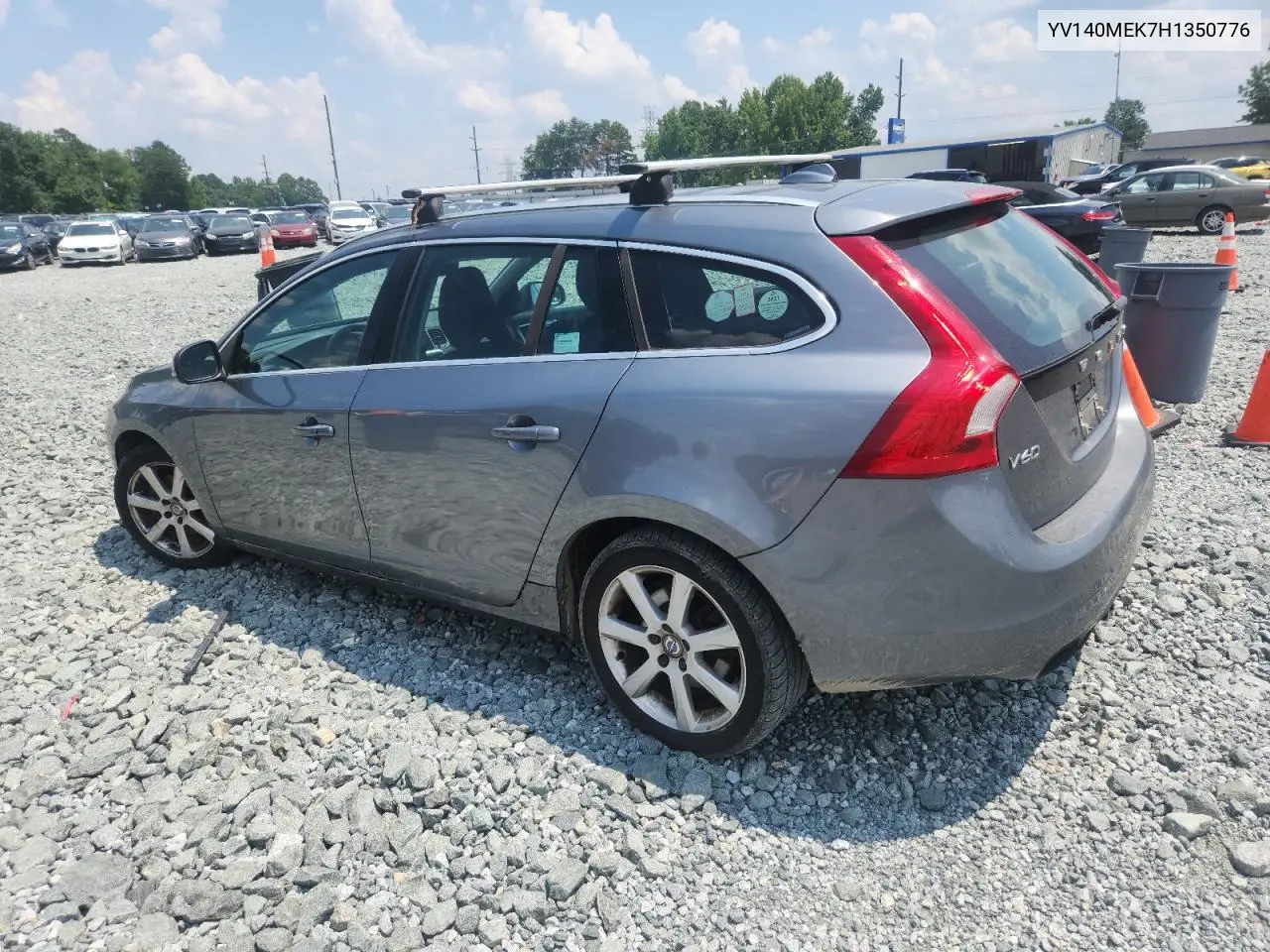 2017 Volvo V60 T5 Premier VIN: YV140MEK7H1350776 Lot: 64079065