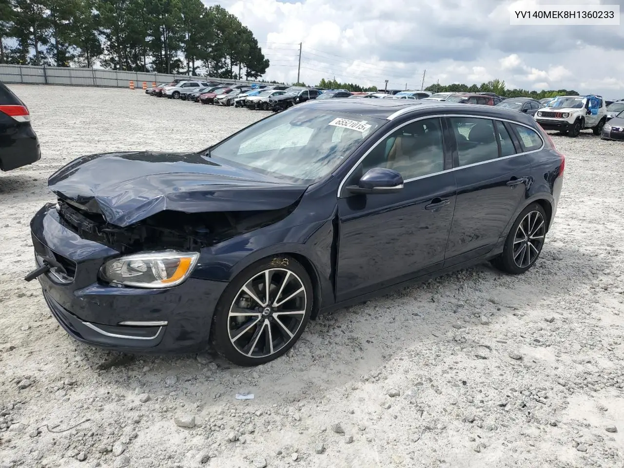 2017 Volvo V60 T5 Premier VIN: YV140MEK8H1360233 Lot: 65521015