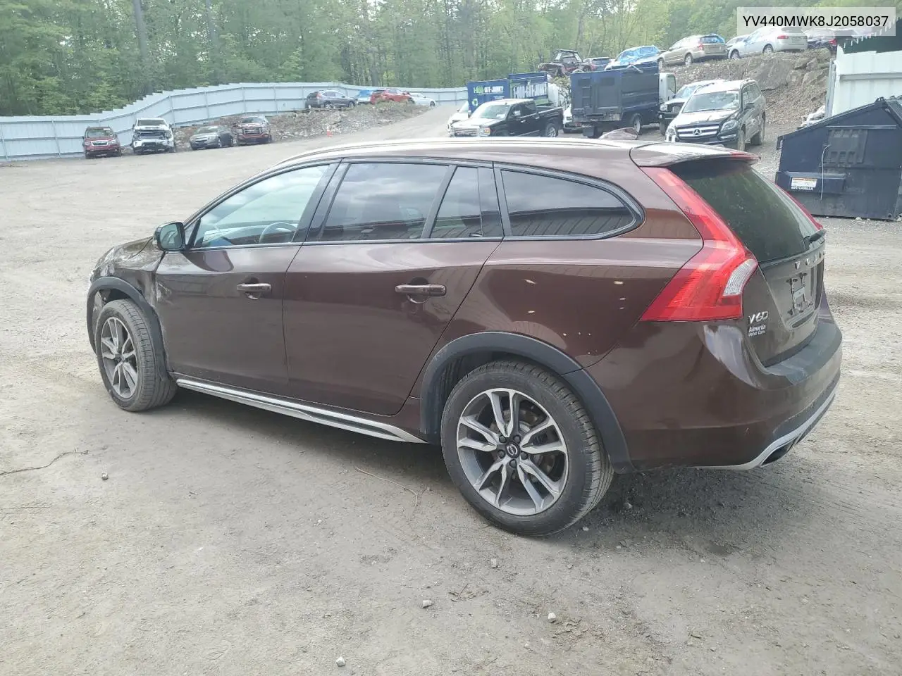 2018 Volvo V60 Cross Country Premier VIN: YV440MWK8J2058037 Lot: 58380175