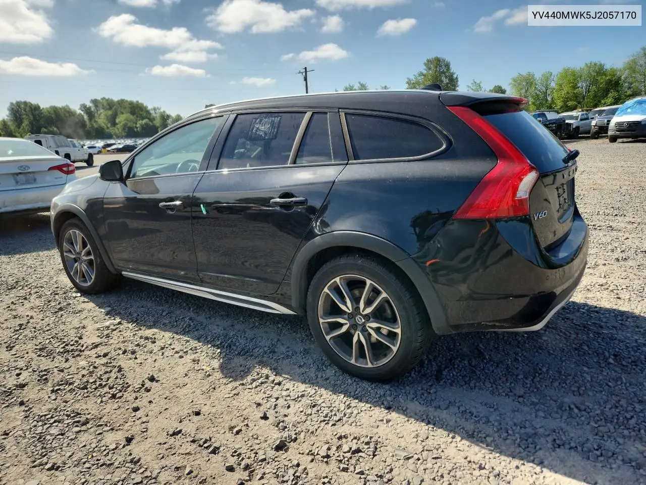 2018 Volvo V60 Cross Country Premier VIN: YV440MWK5J2057170 Lot: 58806685