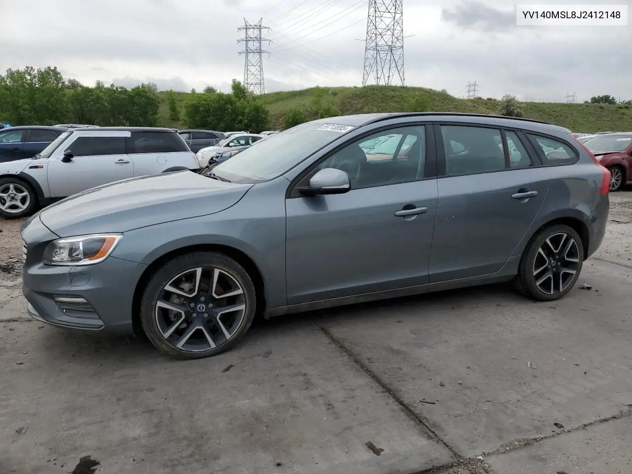 2018 Volvo V60 T5 Dynamic VIN: YV140MSL8J2412148 Lot: 59713895