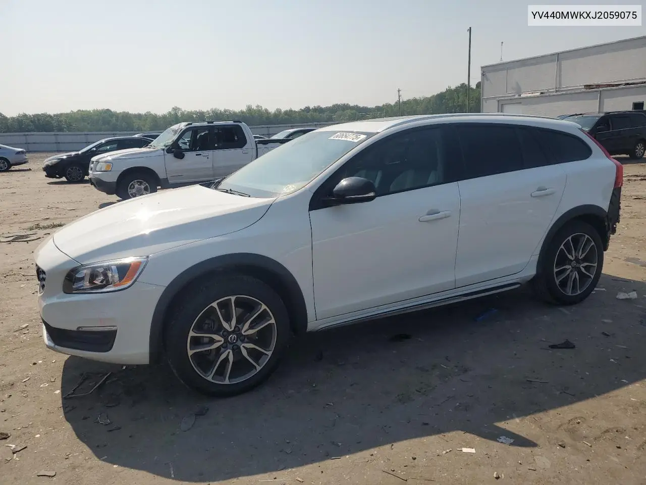 2018 Volvo V60 Cross Country Premier VIN: YV440MWKXJ2059075 Lot: 60654775