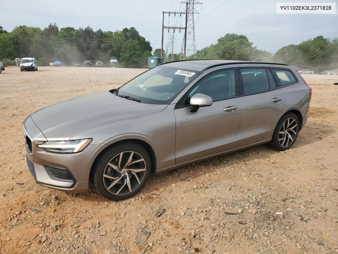 2020 Volvo V60 T5 Momentum VIN: YV1102EK3L2371828 Lot: 53865865
