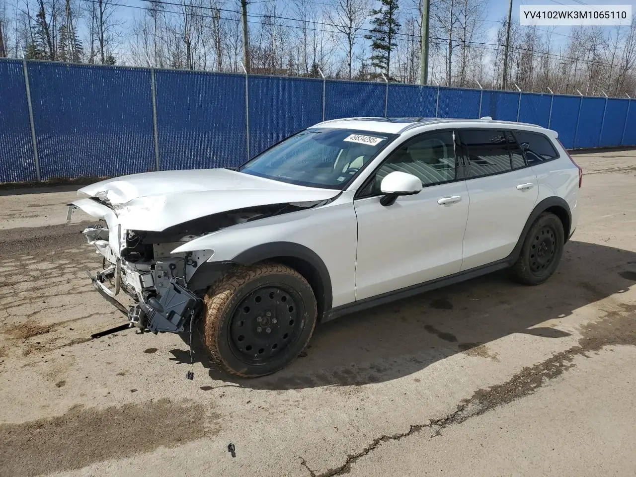 2021 Volvo V60 Cross Country T5 Momentum VIN: YV4102WK3M1065110 Lot: 49834295