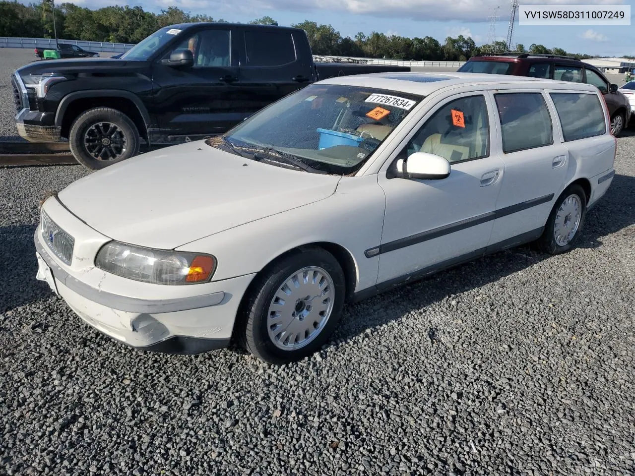 2001 Volvo V70 2.4T VIN: YV1SW58D311007249 Lot: 77267834