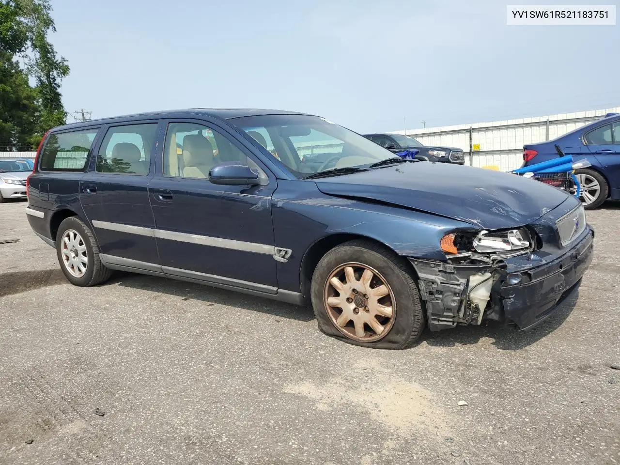 2002 Volvo V70 VIN: YV1SW61R521183751 Lot: 59668785