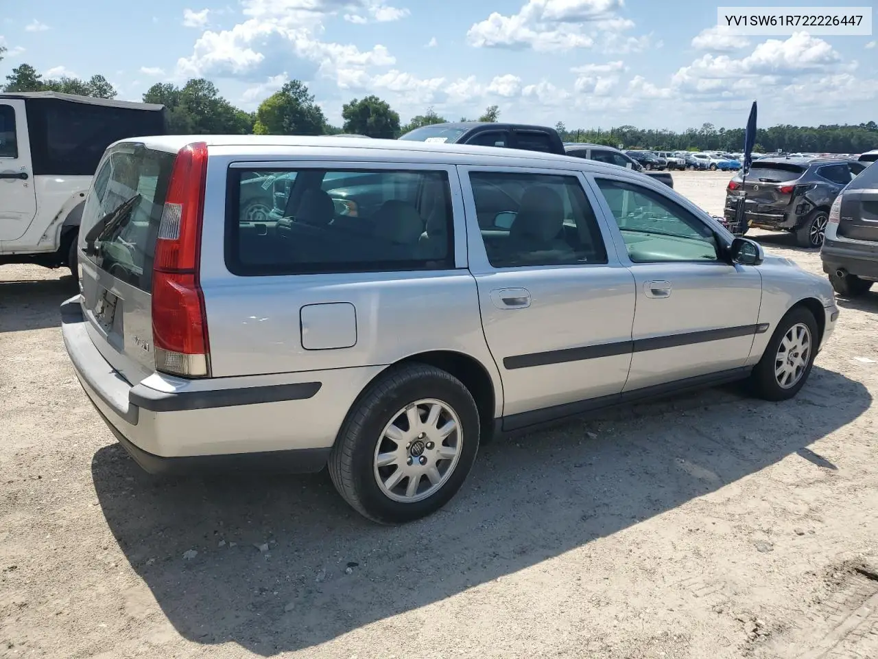 2002 Volvo V70 VIN: YV1SW61R722226447 Lot: 62111995