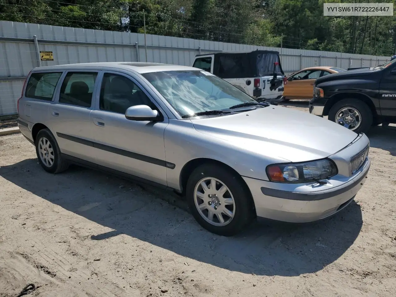 2002 Volvo V70 VIN: YV1SW61R722226447 Lot: 62111995