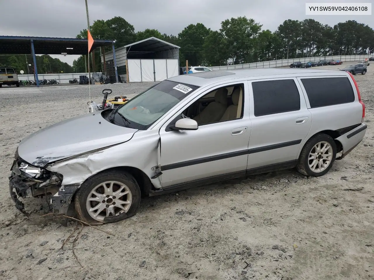 2004 Volvo V70 Fwd VIN: YV1SW59V042406108 Lot: 55232655