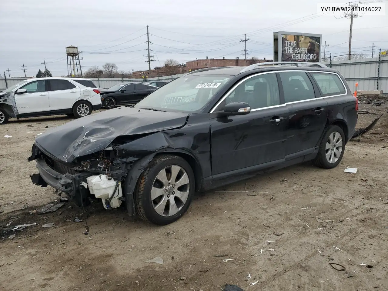 2008 Volvo V70 3.2 VIN: YV1BW982481046027 Lot: 44124615