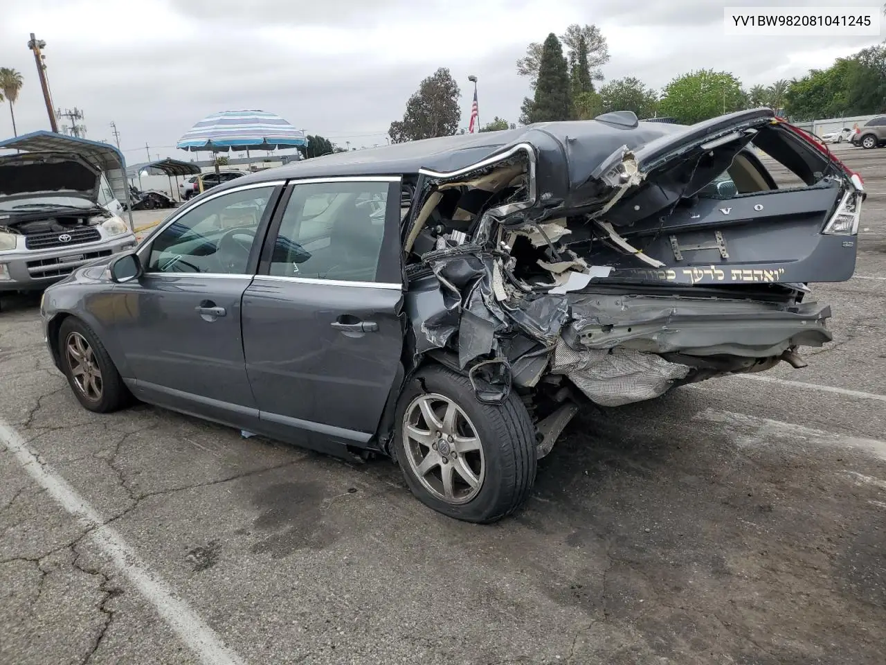 2008 Volvo V70 3.2 VIN: YV1BW982081041245 Lot: 55860225