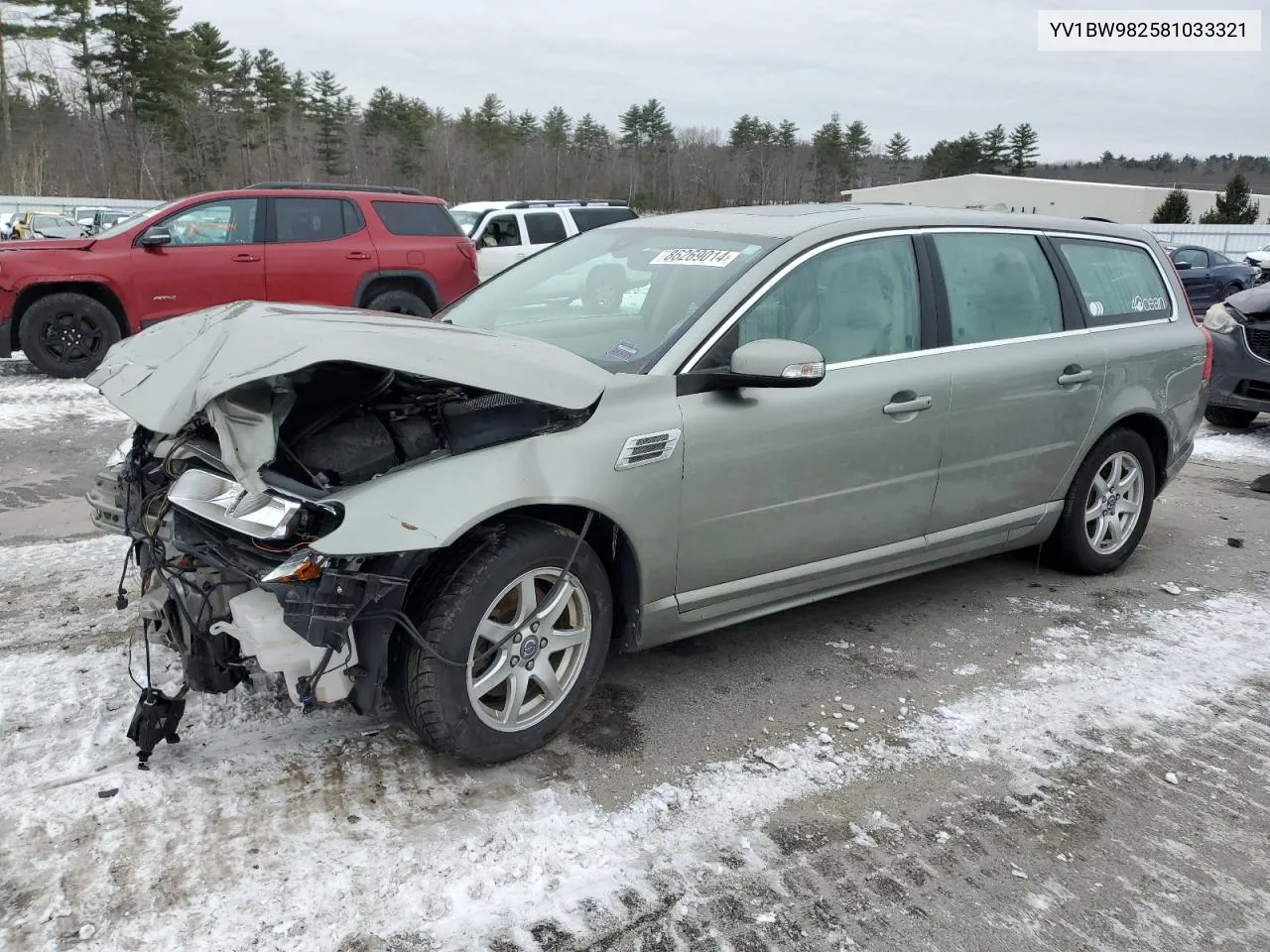2008 Volvo V70 3.2 VIN: YV1BW982581033321 Lot: 86269014
