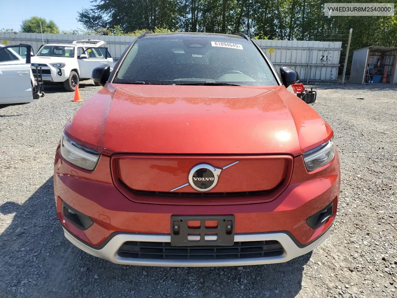 2021 Volvo Xc40 Recharge VIN: YV4ED3UR8M2540000 Lot: 61894645