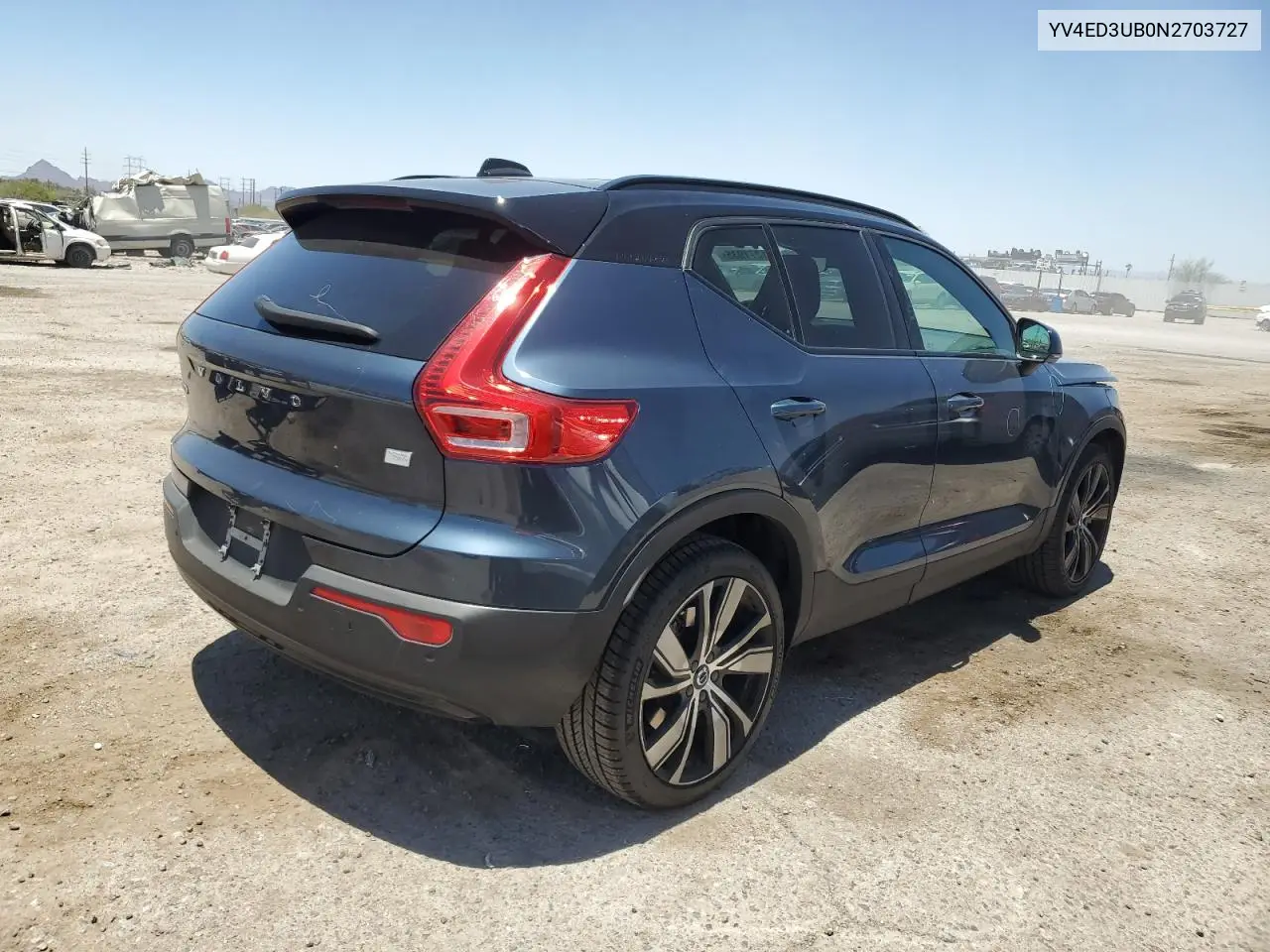 2022 Volvo Xc40 P8 Recharge Ultimate VIN: YV4ED3UB0N2703727 Lot: 61271935