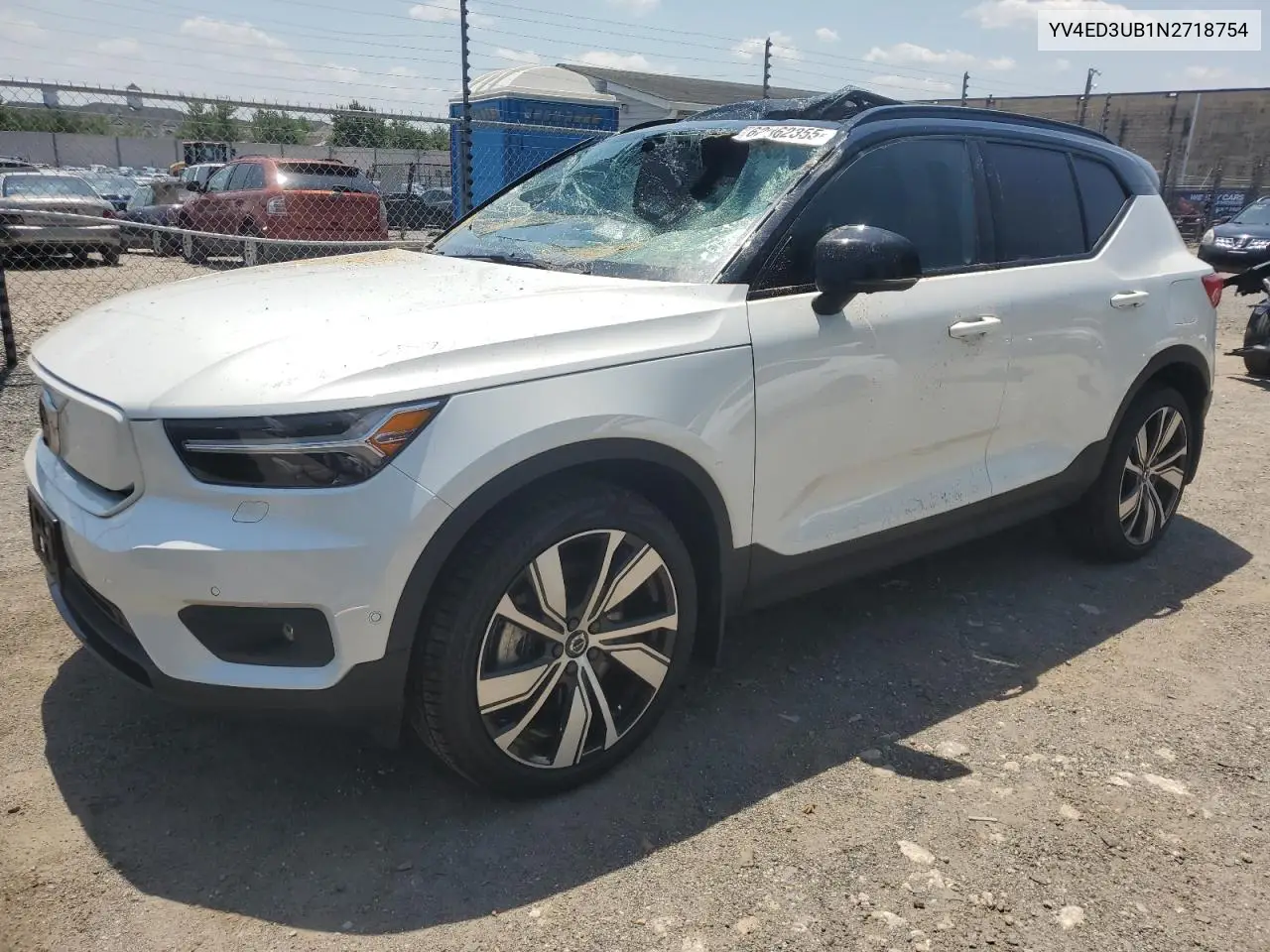 2022 Volvo Xc40 P8 Recharge Ultimate VIN: YV4ED3UB1N2718754 Lot: 62062355