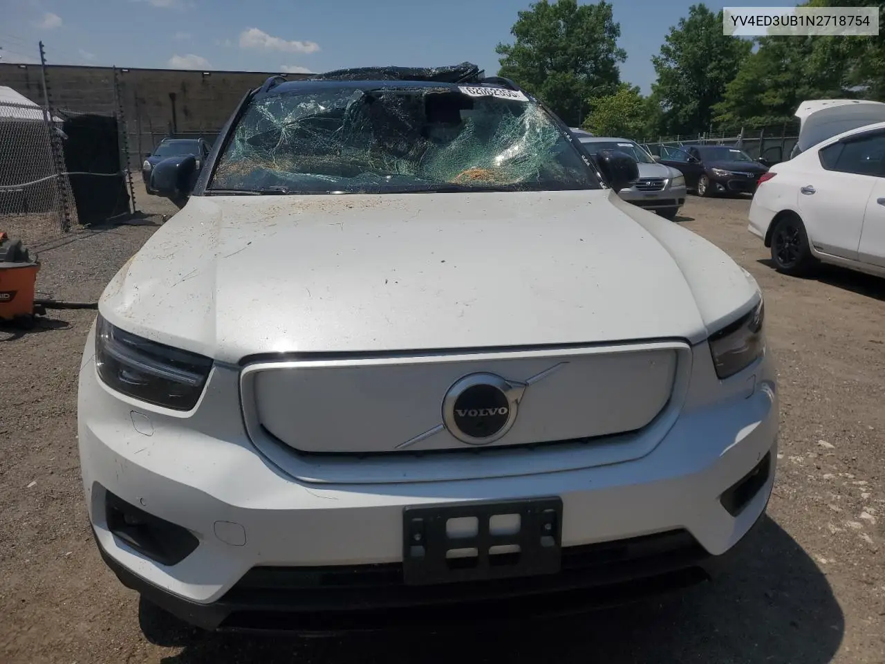 2022 Volvo Xc40 P8 Recharge Ultimate VIN: YV4ED3UB1N2718754 Lot: 62062355