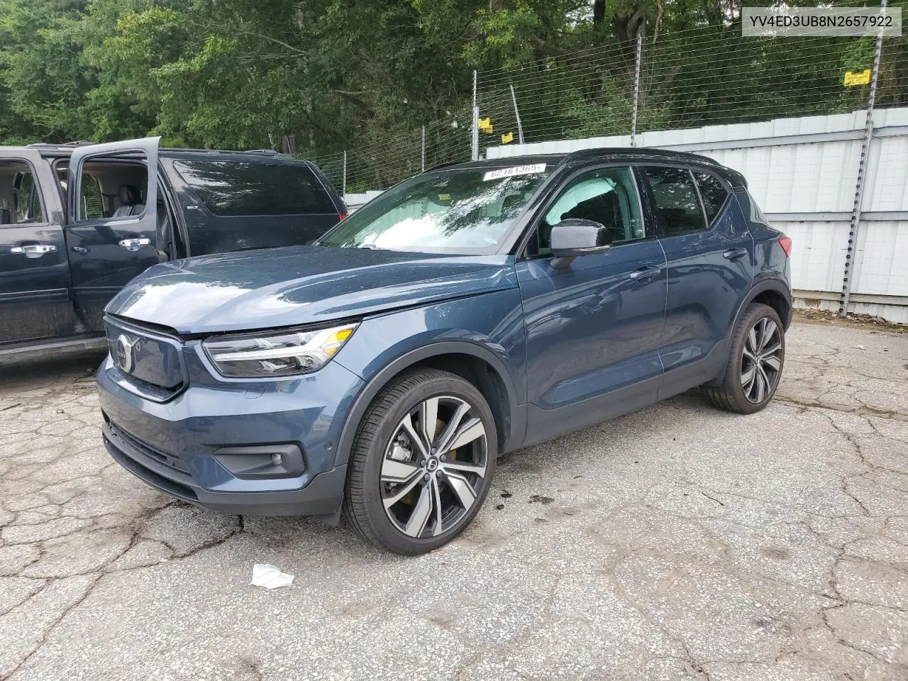 2022 Volvo Xc40 P8 Recharge Ultimate VIN: YV4ED3UB8N2657922 Lot: 62161365