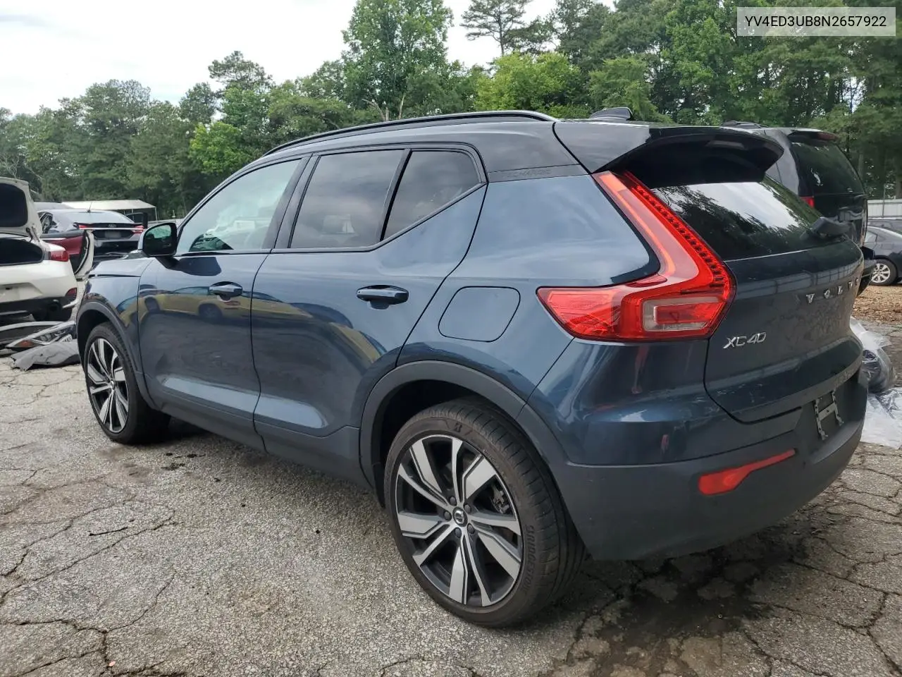 2022 Volvo Xc40 P8 Recharge Ultimate VIN: YV4ED3UB8N2657922 Lot: 62161365