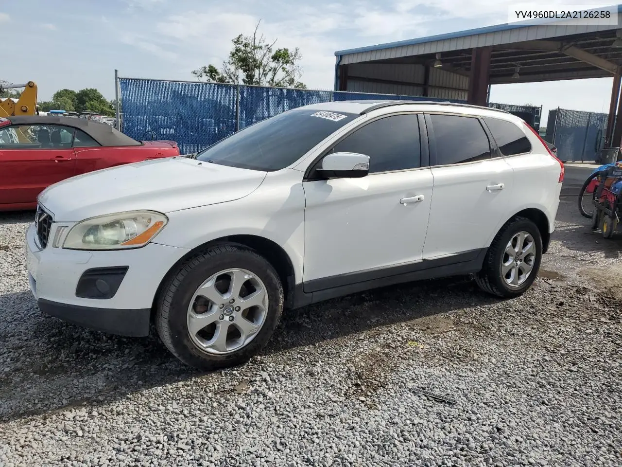 2010 Volvo Xc60 3.2 VIN: YV4960DL2A2126258 Lot: 54106475