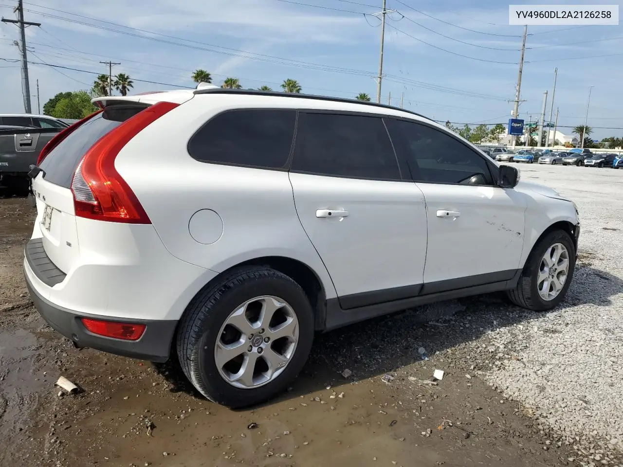2010 Volvo Xc60 3.2 VIN: YV4960DL2A2126258 Lot: 54106475