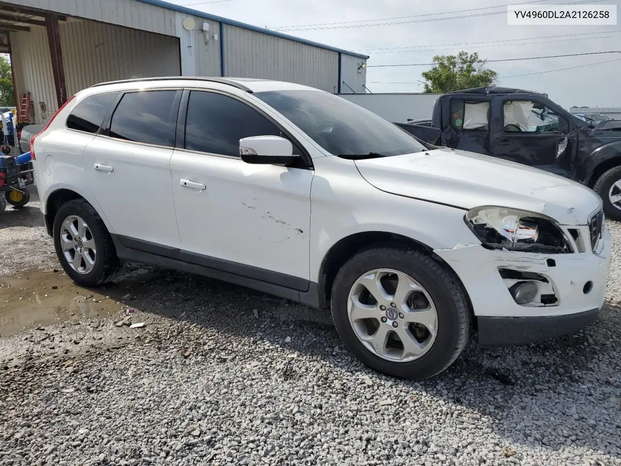 2010 Volvo Xc60 3.2 VIN: YV4960DL2A2126258 Lot: 54106475