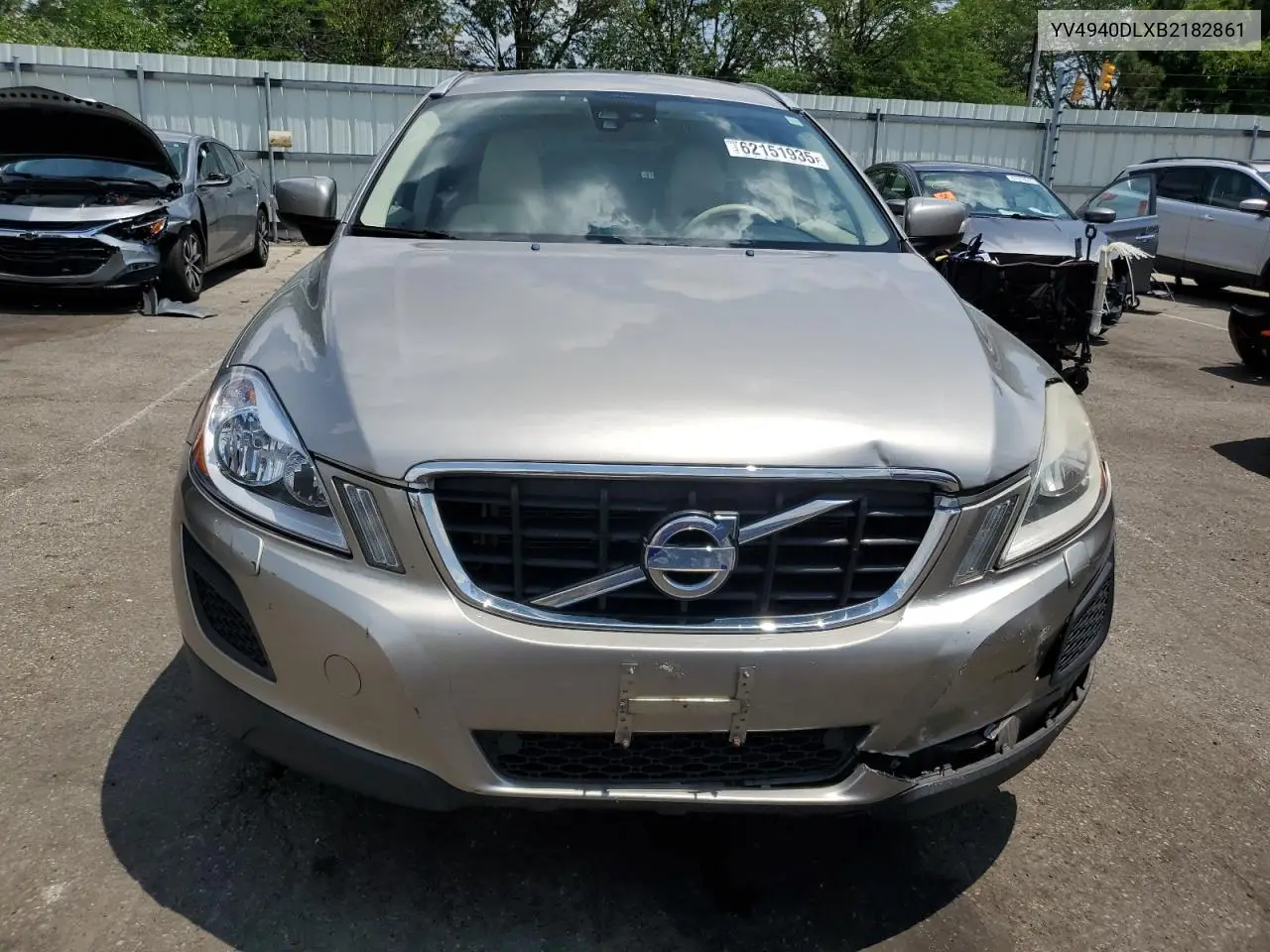2011 Volvo Xc60 3.2 VIN: YV4940DLXB2182861 Lot: 62151935
