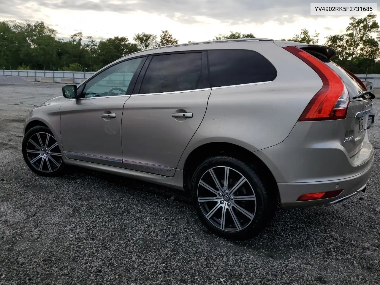 2015 Volvo Xc60 T6 Premier VIN: YV4902RK5F2731685 Lot: 56109935