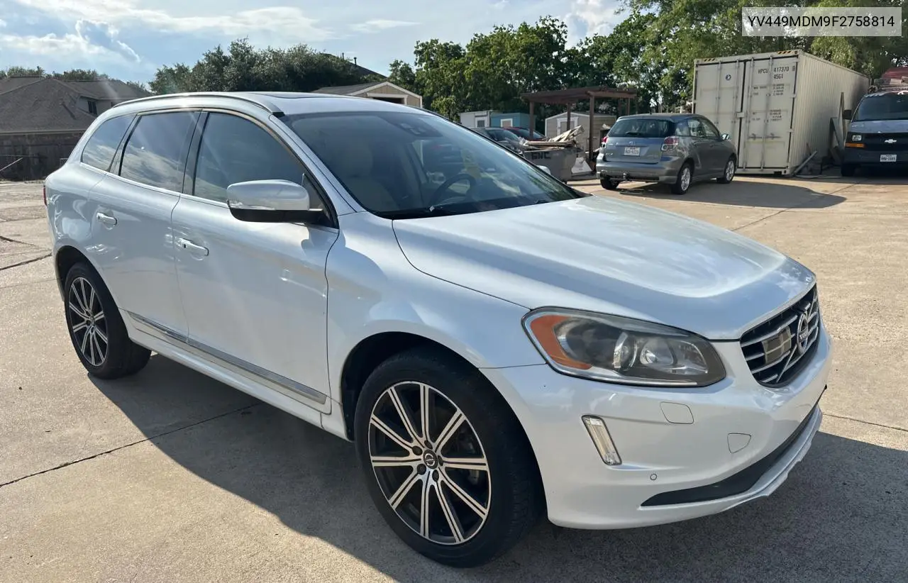2015 Volvo Xc60 T6 Platinum VIN: YV449MDM9F2758814 Lot: 56789665