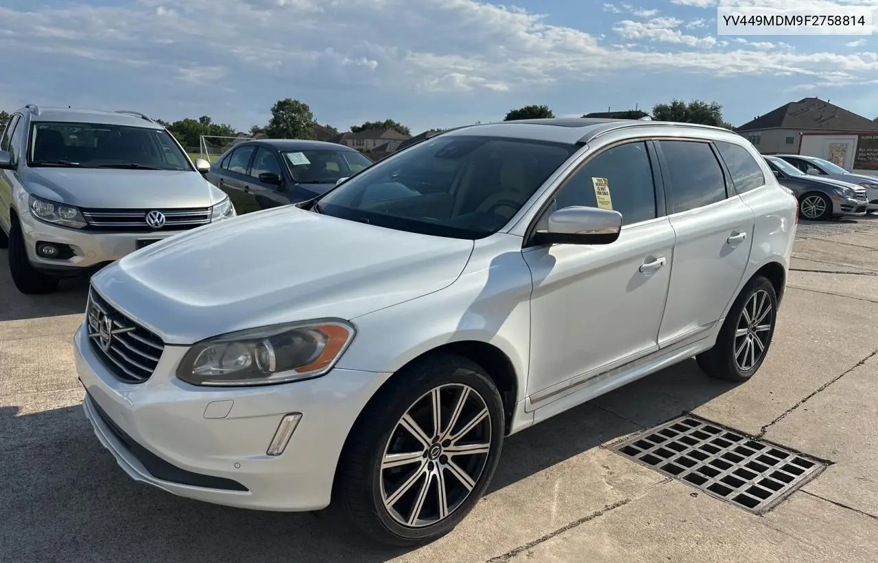 2015 Volvo Xc60 T6 Platinum VIN: YV449MDM9F2758814 Lot: 56789665