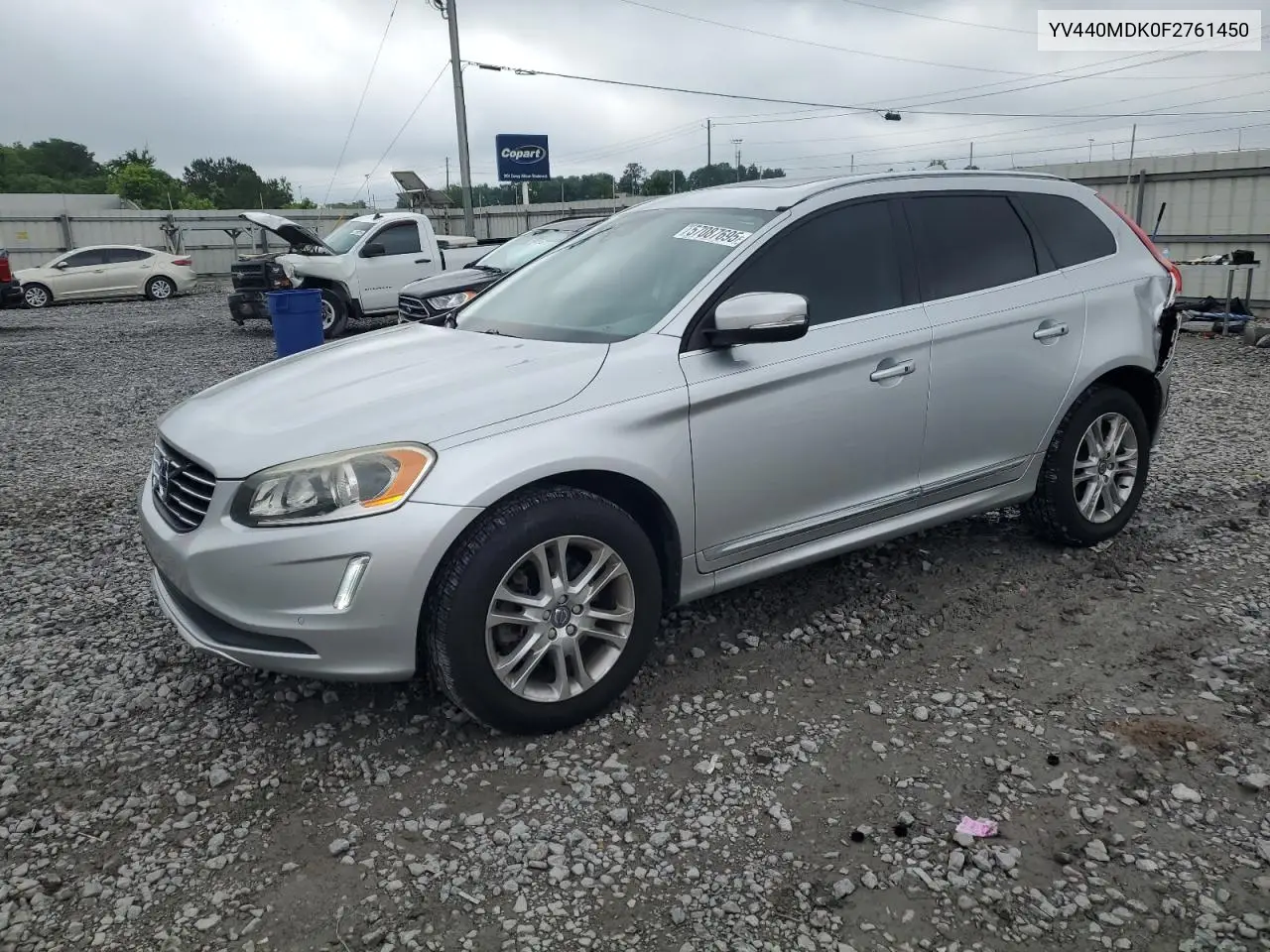 2015 Volvo Xc60 T5 Premier VIN: YV440MDK0F2761450 Lot: 57087695