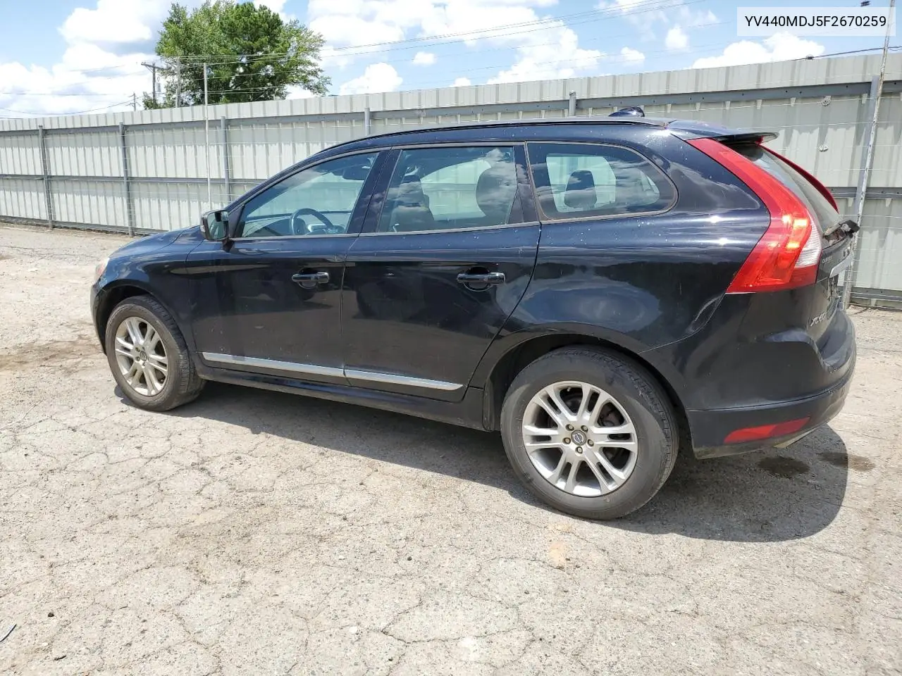 2015 Volvo Xc60 T5 VIN: YV440MDJ5F2670259 Lot: 61270035